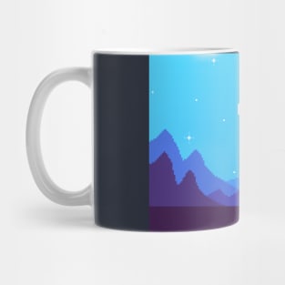 Blue Night In The Rocky Valley Mug